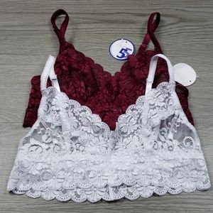2 sets of Bralette by Blue 55 sz M/L